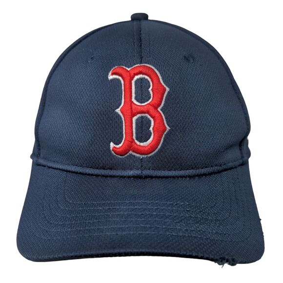 Team MLB Boy's Strapback Hat Blue Embroidered Boston Red Sox Logo Adjustable - Picture 1 of 7